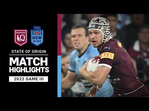 QLD Maroons v NSW Blues | Match Highlights | State of Origin III, 2022 | NRL