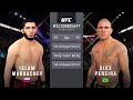 Islam Makhachev Vs Alex Pereira Full Fight UFC 4 Fight Of The Night