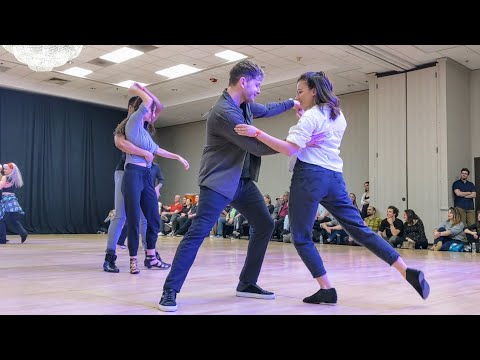 Torri Zzaoui and Thibault Ramirez - champions strictly swing - Rose City Swing 2024