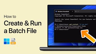 How To Create and Run a Batch File (.bat) in Windows