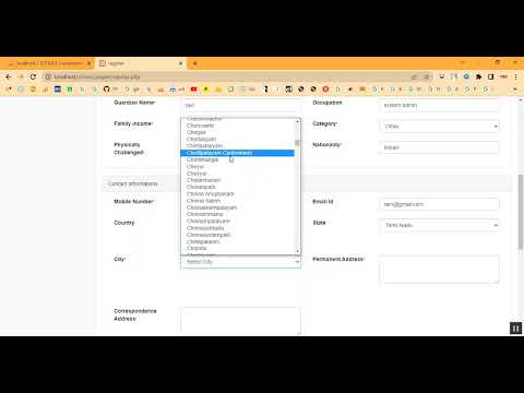 School Management System in PHP Application Projects