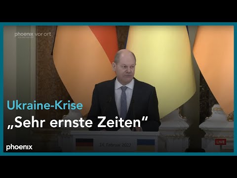 Pressekonferenz mit Olaf Scholz und Wolodymyr Selenskyj zur Ukraine-Krise