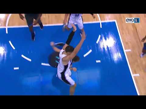 Luka Doncic amazing pass between the legs of Vucevic