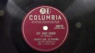Frankie Laine &amp; Jo Stafford: Hey good lookin&#39;. (1951).