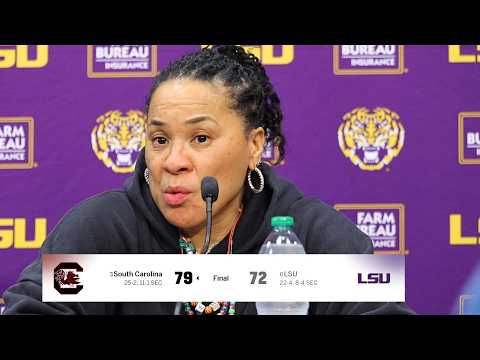 Dawn Staley on HUGE WIN over LSU, Kim Mulkey & MiLaysia Fulwiley