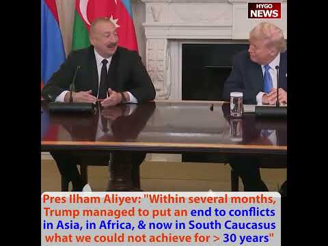 Pres Ilham Aliyev: joint appeal to Nobel committee to award Trump with Nobel Peace Prize; not 30 yrs