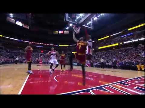 Kyrie Irving Converts Amazing Reverse Layup Around Wall