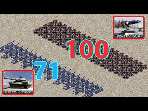 Grizzly vs Sentry Gun - Same Cost - Red Alert 2