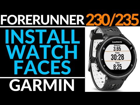 How to Install a Watch Face on Garmin Forerunner 230 / 235 - Connect IQ