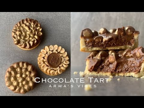 Caramel Chocolate Tart   | تارت الشوكولاتة والكراميل |  Arwa'sVibes