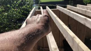 How to construct a garden room timber flat roof