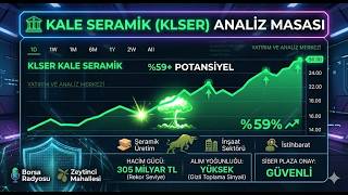 ​🏛️🏛️ KALE SERAMİK (KLSER) ANALİZ: DEV HACİM VE GİZLİ TOPLAMA! 📈 💋👌🌹🎈🚀