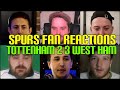 SPURS FANS REACTION TO TOTTENHAM 2 3 WEST HAM FANS CHANNEL