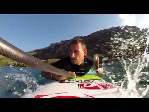 surfing crete with Rogue sup turbo 8 R1