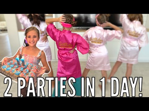 Neon Glow in the Dark Birthday Party AND Spa Retreat Party | 2 Birthday Parties in 1 Day!