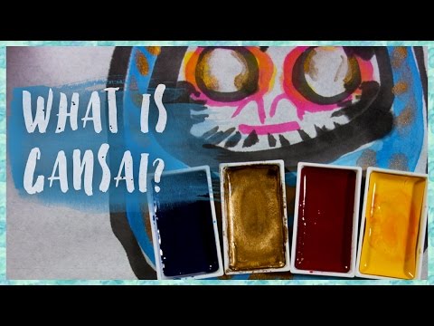 What is Gansai |  Watercolor 101