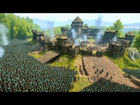 6,000 Battanians vs 5,000 Vlandians – Epic Bannerlord Siege Battle
