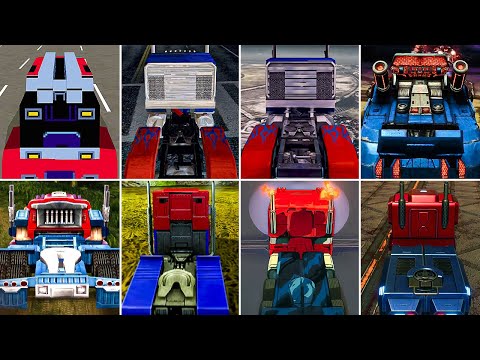 Evolution of Optimus Prime Truck in Transformers Games (2003 - 2024)