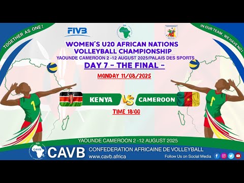 KENYA vs CAMEROON,  DAY 7 - FINAL, 2025 African Nations U20 Championship, 02-12 August, Cameroun