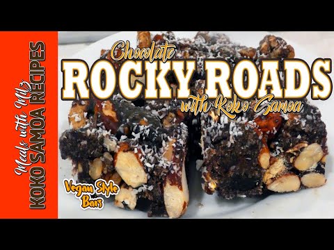 "Indulge guilt-free with this Koko Samoa infused Rocky Road recipe - a delicious and healthy treat!"