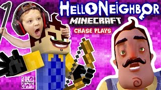HELLO NEIGHBOR MINECRAFT IMPOSTER! FGTEEV Chase Plays! (Mod Map of Horror Adventure w/ ZOMBIE)