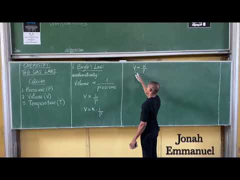 The Gas Laws - Boyles and Charles Law (JAMB and PUTME Class) #excellenceacademy #jonahemmanuel
