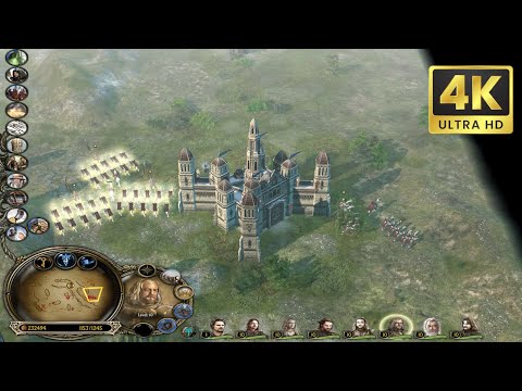 LOTR BFME 2 - Men vs Brutal Angmar in North Downs - 4K UHD 60 FPS