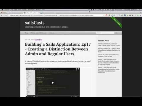Building a Sails Application: Ep17a - Marshalling request parameters