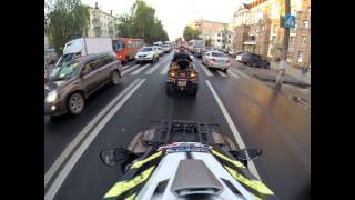 preview picture of video 'Stels 700H EFI and CFmoto x8 Ride in the city NN'