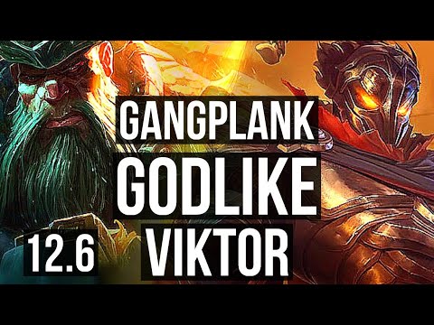 GANGPLANK vs VIKTOR (MID) | Quadra, 6 solo kills, 1.3M mastery, Godlike | EUW Diamond | 12.6