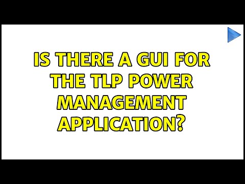 Ubuntu: Is there a GUI for the TLP Power management application?