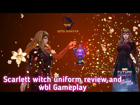 [MFF] Scarlett Witch Multiverse Uniform Review And Wbl Gameplay | Noobmaster | Marvel Future fight