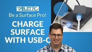 How to charge your Surface with a USB-C Cable - Old Video - See descri