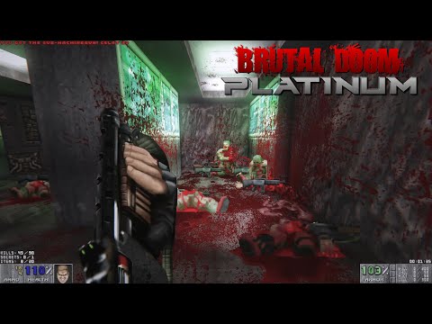 Brutal Doom Platinum 1.2 (Realism + Doom 3 textures) - MAP01-02  | 4K/60