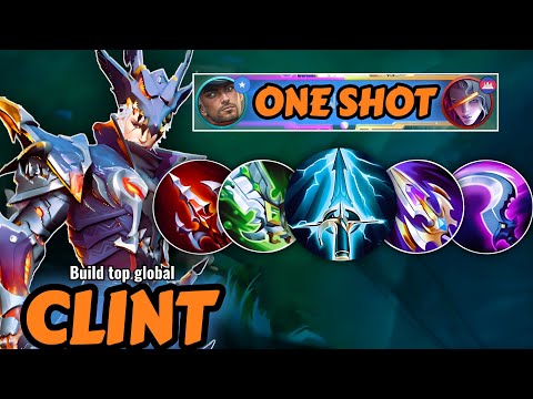 SUPREME CLINT BEST DAMAGE BUILD AND EMBLEM IS HERE 🔥( ONE SHOT ) | CLINT BEST BUILD 2025 | MUST TRY