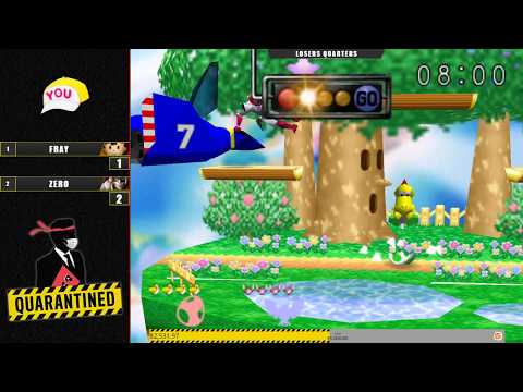 Quarantined Rapport EC Losers Quarters - Zero (Falcon) Vs. Fray (Ness, Yoshi) Super Smash Bros SSB64