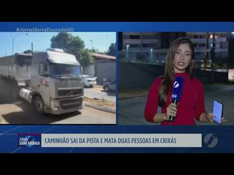 Caminhão sai da pista e deixa duas pessoas mortas em Crixás