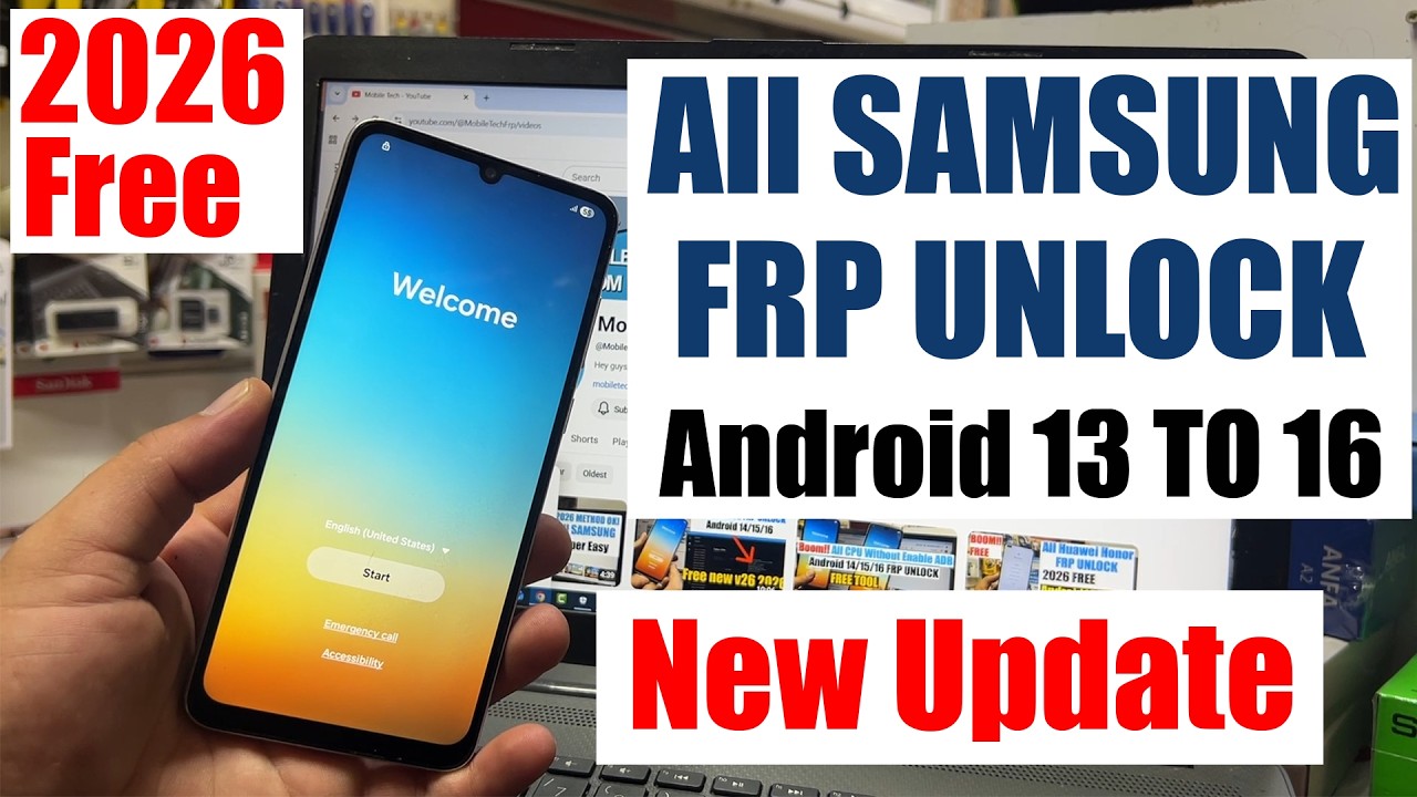 All Samsung frp bypass |  Samsung Frp Unlock Tool 2026 | frp Lock Removal android 13/14/15/16 Latest