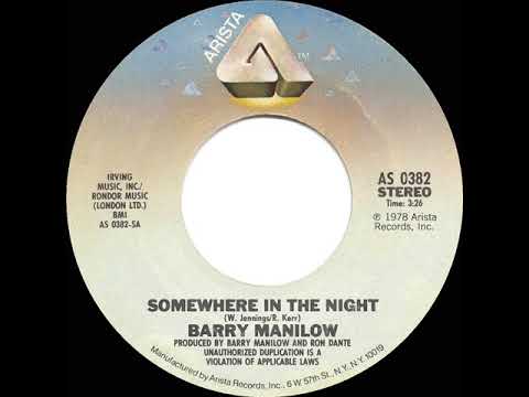 1979 HITS ARCHIVE: Somewhere In The Night - Barry Manilow (stereo 45)