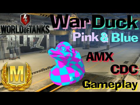 WOT Blitz AMX CDC In Skin Of War Duck // Mastery Gameplay