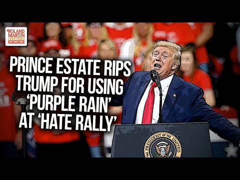 Prince Estate Rips Donald Trump For Using 'Purple Rain' At 'Hate Rally' In Minneapolis