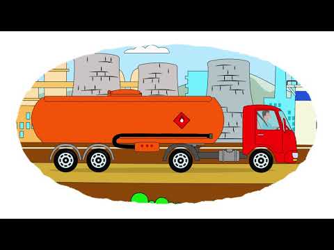 Das Malbuch - Kraftstoff für die Autos. Alle drei Teile.