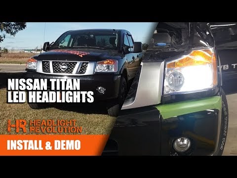 2003 - 2015 Nissan Titan LED Headlight Bulbs Low and High Beam Upgrades