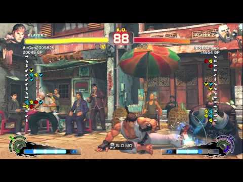 Air [Ryu] vs RIPJBdamack [Rufus] SSF4 Online Ranked Matches - TRUE-HD