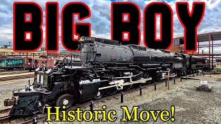 EXTREMELY RARE SIGHT of Big Boy 4012 Moving at Steamtown