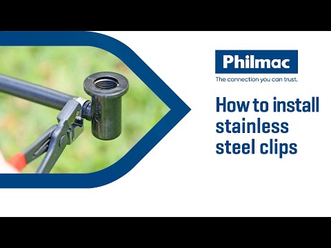 How to install Philmac Stainless Steel Tube Clips