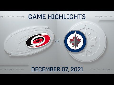 NHL Highlights | Hurricanes vs. Jets - Dec. 7, 2021