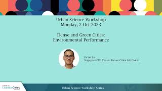 Urban Science Workshop 2023: Environmental Performance