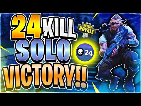 CRAZY 24 KILL SOLO WORLD RECORD ATTEMPT #7 (Fortnite Battle Royale)