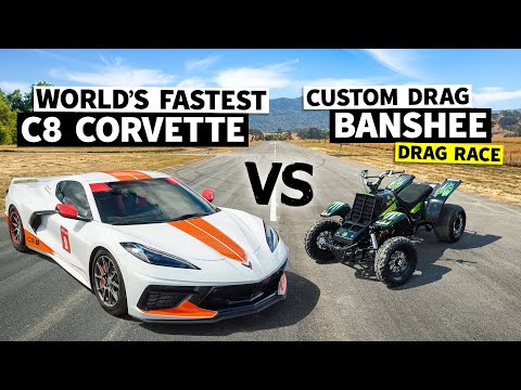Race Spec Banshee vs. Emelia Hartford in the World's Fastest C8 Corvette // This vs. That
